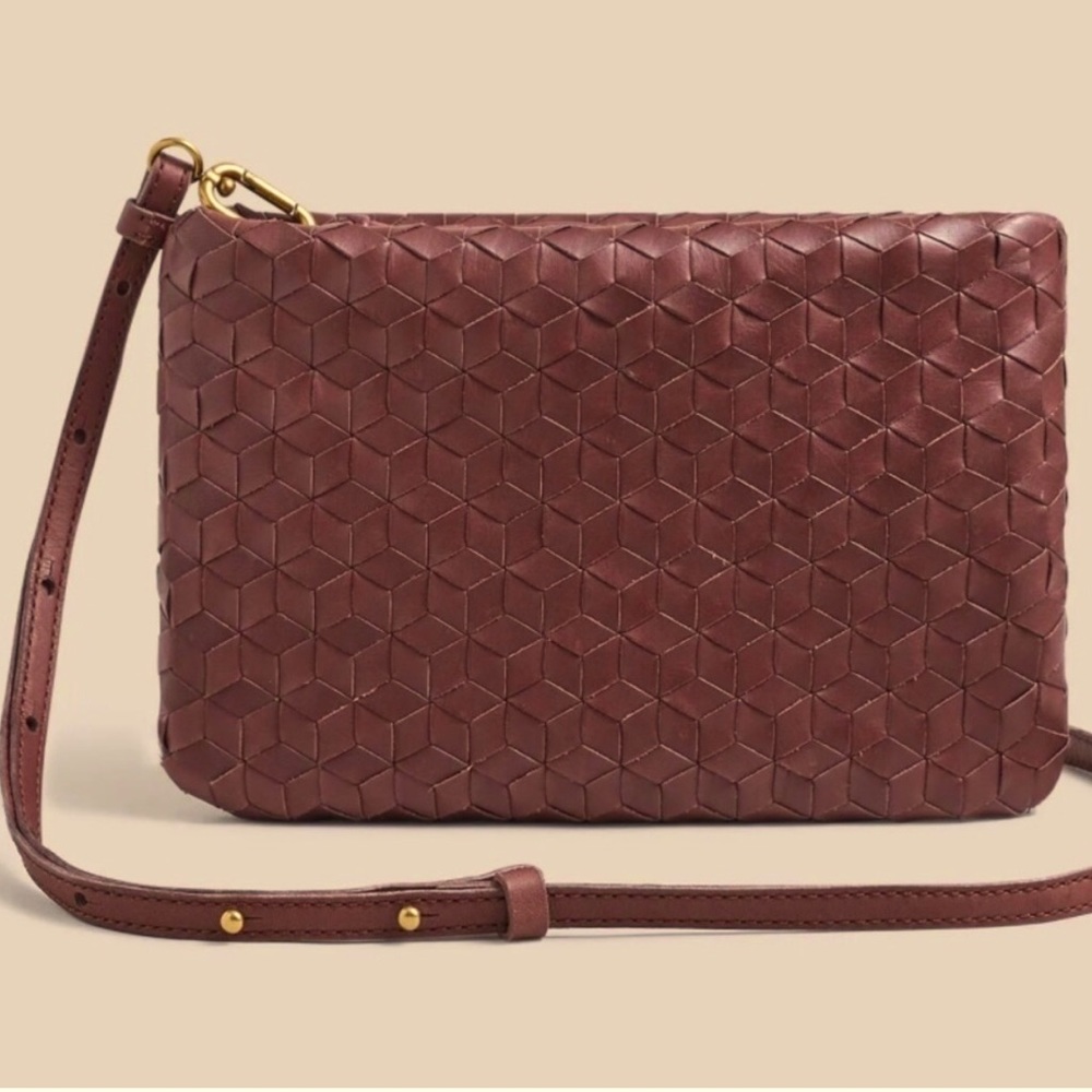 Madewell Puff Ccrossbody Bag chocolate brown NWT